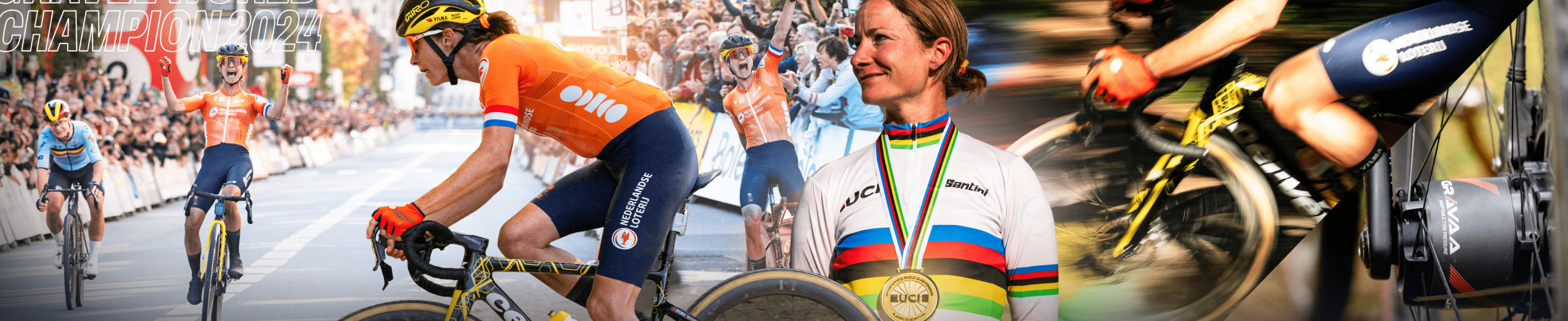 Marianne Vos wins the Gravel World Championship with the help of GRAVAA, despite a flat tyre. Media praise our innovation. Here’s a roundup of the reactions.